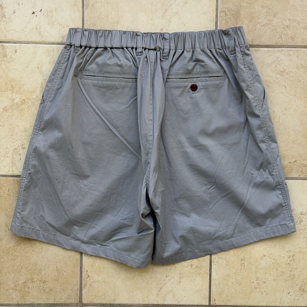 Woof Clothing Shorts Mens Medium Gray Commando Mesh Lined Button Fly Chino Flex - Picture 6 of 8
